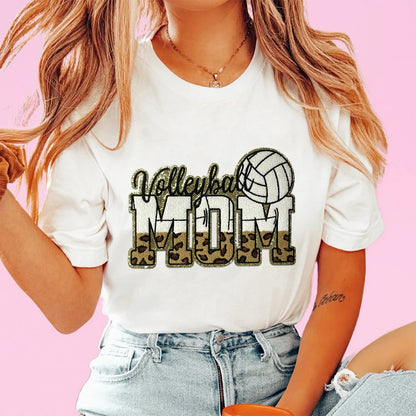 Sports Mom Chenille Patch - Volleyball, Soccer, Softball, Basketball, Baseball, Football