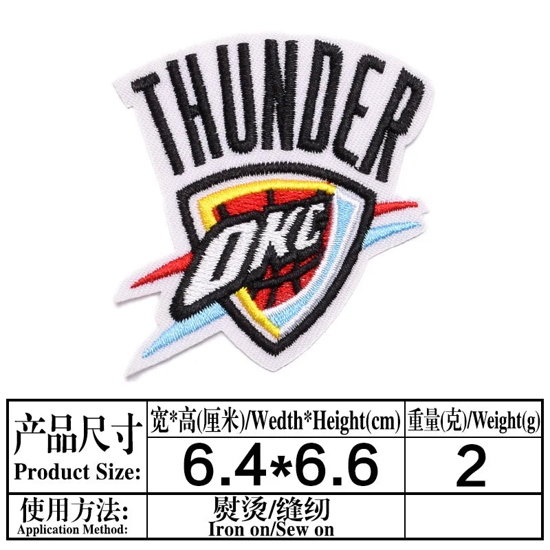 Basketball Team Patch Heat Press Sports Basketball Club logo Iron on Patches for Basketball