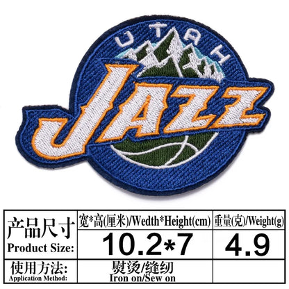 Basketball Team Patch Heat Press Sports Basketball Club logo Iron on Patches for Basketball