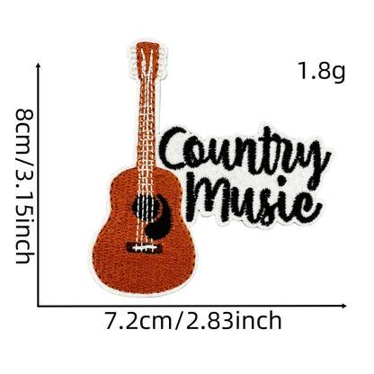 Western Style Iron-On Dolly Logo Design Badges Fabric Tucker Hat Clothing