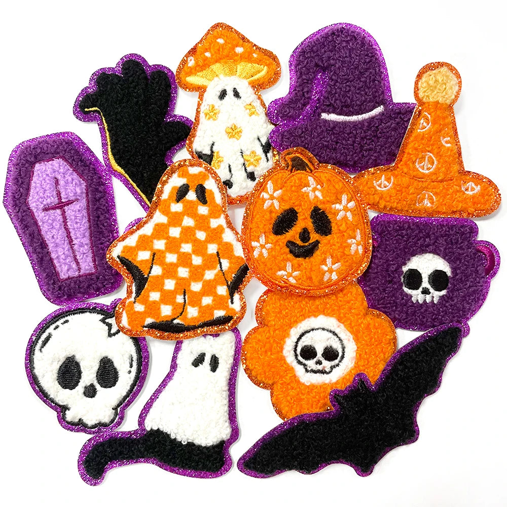 Halloween Embroidered Patches Set