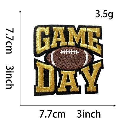 Sport 3IN Football Game Day Embroidery Patch - Clpatch