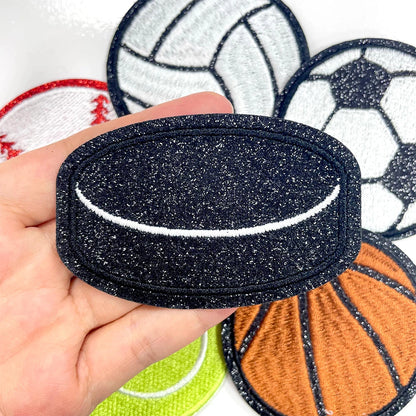 6 Sports Patches Basketball Football and Baseball Patches