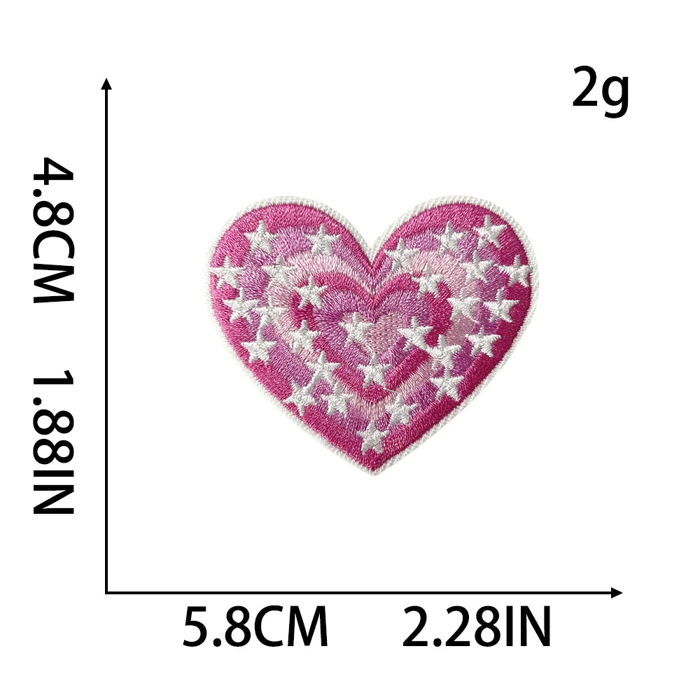 Lovely Pink Sequin Applique Custom Iron-On Embroidery Patches