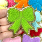 Chenille Bow  Patches