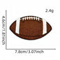 3 pcs Football Patches Hats Iron-On with Love for Football