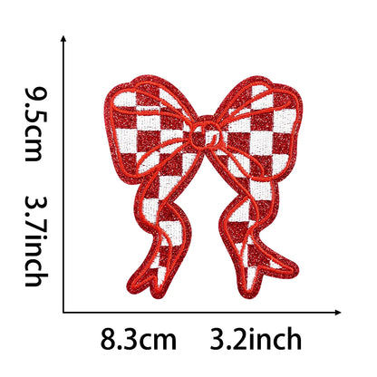 9.5CM Colorful Bow Iron-on patch