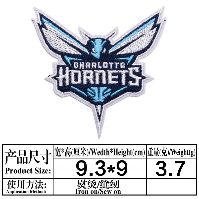 Basketball Team Patch Heat Press Sports Basketball Club logo Iron on Patches for Basketball