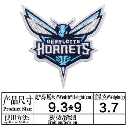 Basketball Team Patch Heat Press Sports Basketball Club logo Iron on Patches for Basketball