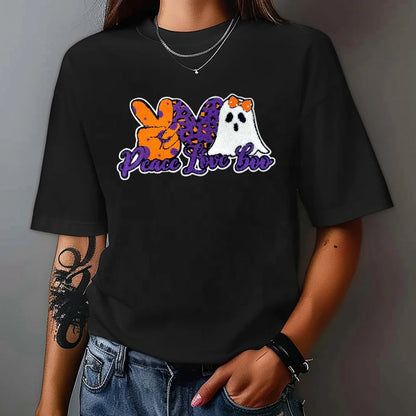 Halloween boo vibes big patches