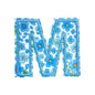 Floral Letter 5cm Patch Sets Easy-to-Use Iron-on Style