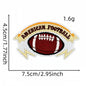3 pcs Football Patches Hats Iron-On with Love for Football