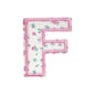 Floral Letter 5cm Patch Sets Easy-to-Use Iron-on Style