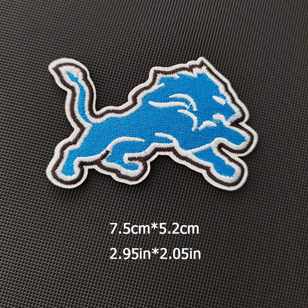 Lions Logo Patch Iron on NFL Football Team