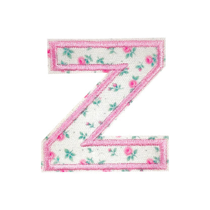Floral Letter 5cm Patch Sets Easy-to-Use Iron-on Style