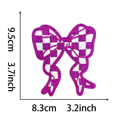 9.5CM Colorful Bow Iron-on patch