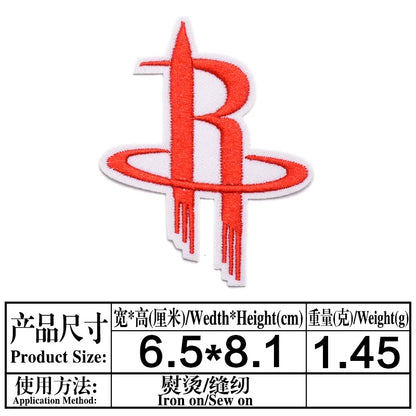 Basketball Team Patch Heat Press Sports Basketball Club logo Iron on Patches for Basketball