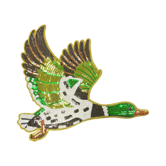 Duck big sequin patch