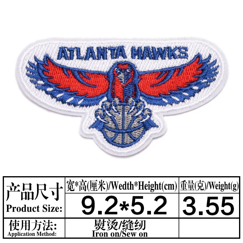 Basketball Team Patch Heat Press Sports Basketball Club logo Iron on Patches for Basketball