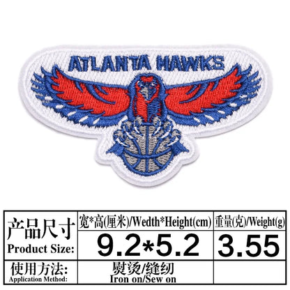 Basketball Team Patch Heat Press Sports Basketball Club logo Iron on Patches for Basketball