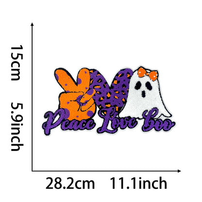 Halloween boo vibes big patches