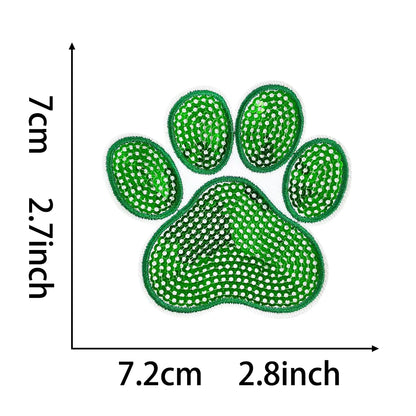 Paw Print Patch Sequin  Shape Patches
