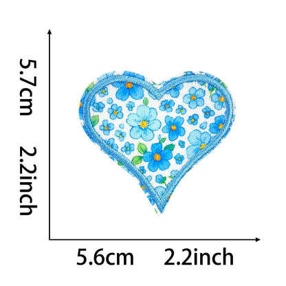 Floral Letter 5cm Patch Sets Easy-to-Use Iron-on Style
