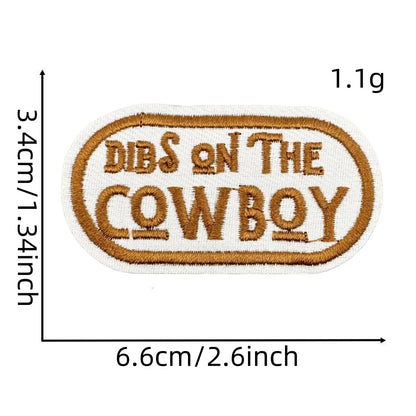 Western Style Iron-On Dolly Logo Design Badges Fabric Tucker Hat Clothing