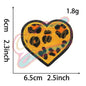 Heart -Leopard Print Hat embroidered patch - Clpatch