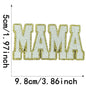 Colorful Cute Embroidered MOM Wifey Bow MAMA Patches Iron on for Clothes Jackets Makeup Bags Trucker Hats Mother's Day Gift DIY