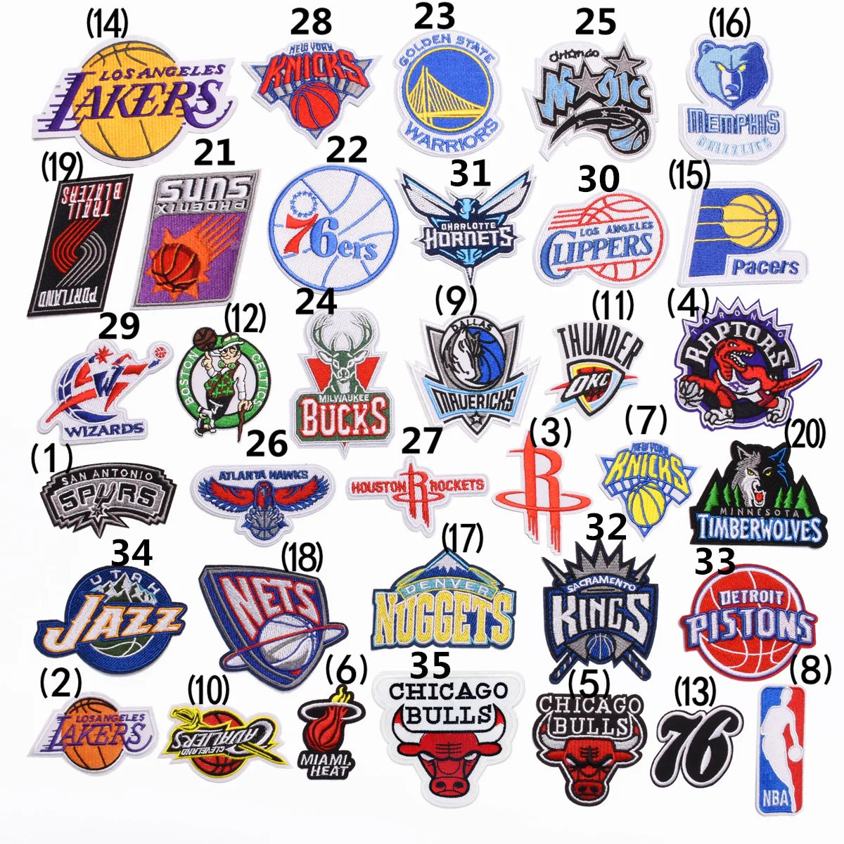 Basketball Team Patch Heat Press Sports Basketball Club logo Iron on Patches for Basketball