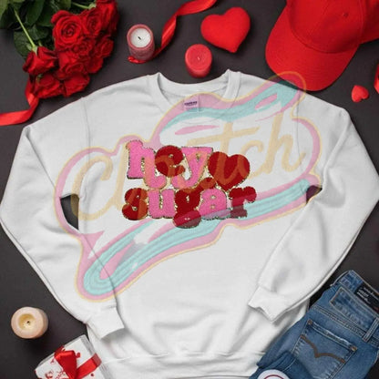 “Hey Sugar” chenille embroidery patches - Clpatch