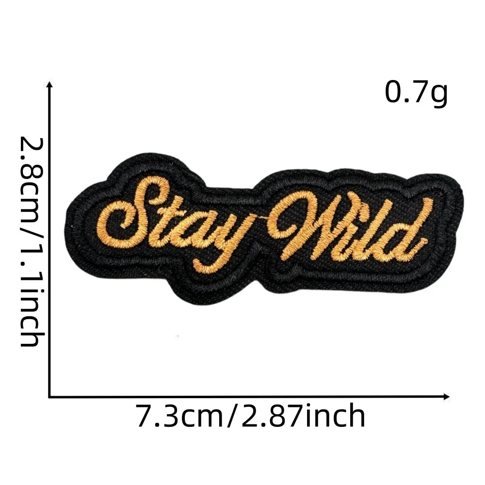 Western Style Iron-On Dolly Logo Design Badges Fabric Tucker Hat Clothing