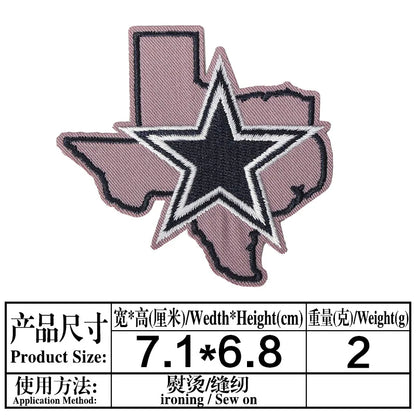 Sport Football Team LOGO Embroidery Dallas Cowboys Patches