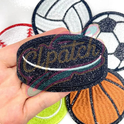 Hockey puck embroidery patch iron on - Clpatch