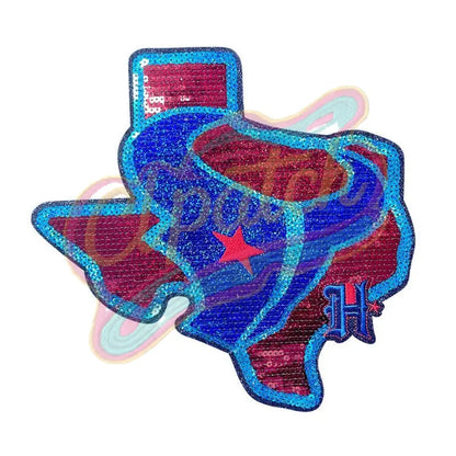 Houston Texans Sequin Patches Football - Clpatch