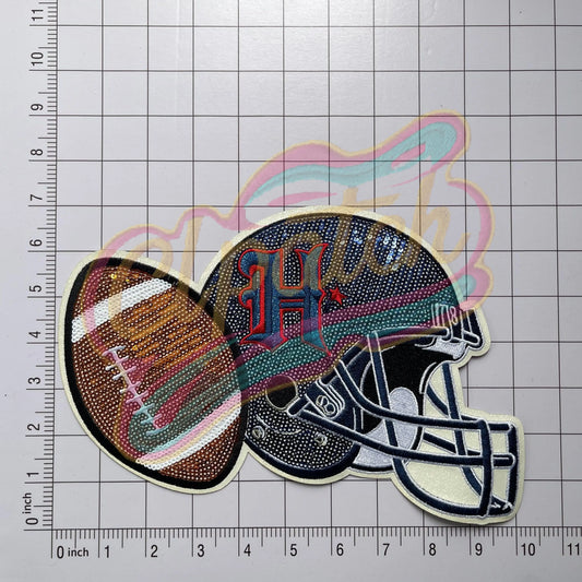 Houston texans sequins patch with adhesive - Clpatch