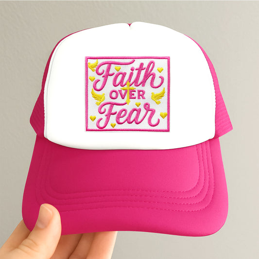 Faith Over Fear Embroidered Patch