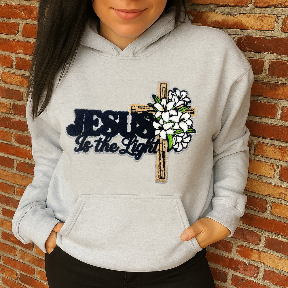 Jesus Cross Glitter Patch