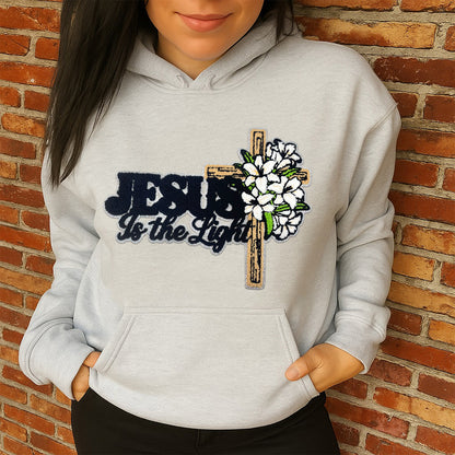 Jesus Cross Glitter Patch