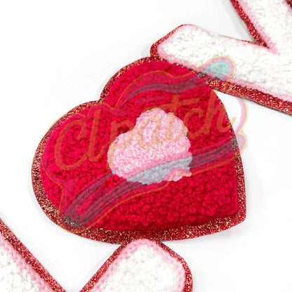 LOVE Chenille embroidery patches for cloth - Clpatch