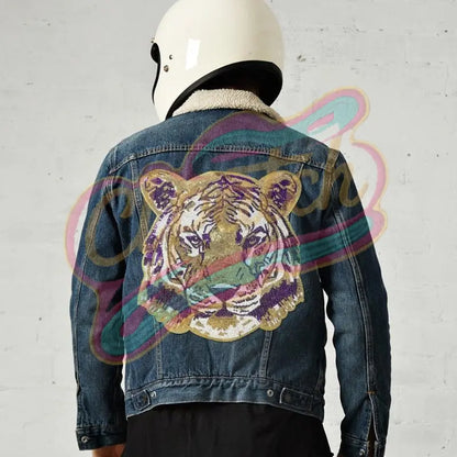 LSU football team college sequins embroidery patches - Clpatch