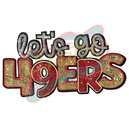 Large 49ERS Embroidery adhesive patch - Clpatch