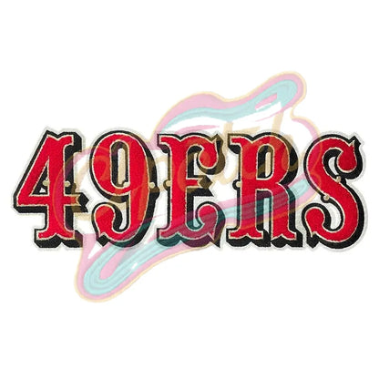 Large 49ERS Embroidery adhesive patch - Clpatch