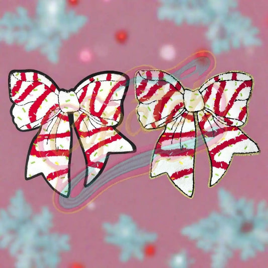 Large Christmas butterfly bow with shinning edge adhesive patch - Clpatch