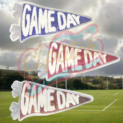 Large Game Day Sequin multicolor adhesive patch - Clpatch