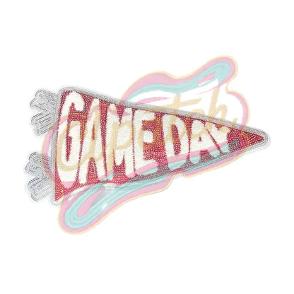 Large Game Day Sequin multicolor adhesive patch - Clpatch