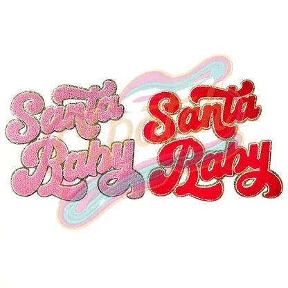 Large Stanta Baby with gold broder chenille embroidery patches - Clpatch