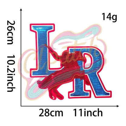 Lenoir–Rhyne University sequins embroidery patch - Clpatch