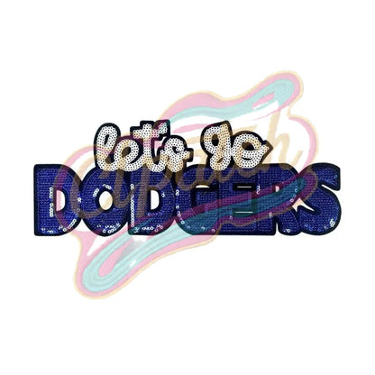 Let‘s go DODGERS sequins embroidery patch - Clpatch